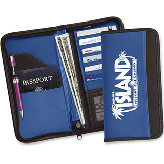 Most popular blue travel document holder for the better client. Ticket holder, passport holder
