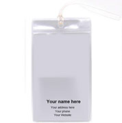 Agency promos Sample of clear cruise tag, know as cabin tag with your imprint. Carnival cruise tag, royal cruise tags